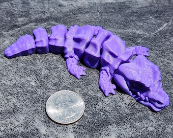 3D Printed Purple Alligator