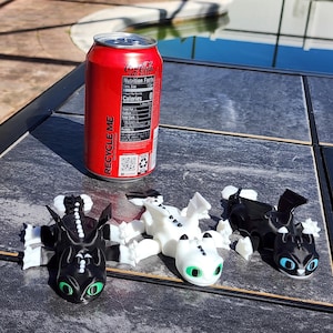 3D Gedrucktes Nachtlicht Babys Dart RuffRunner Ppuncer Drachenzähmen leicht gemacht