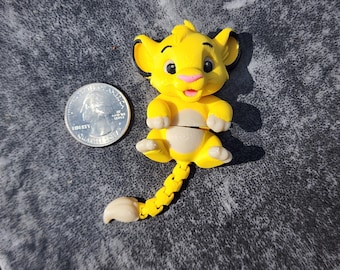 Mini Toy The Lion King Simba inspired 3D print (not keychains)