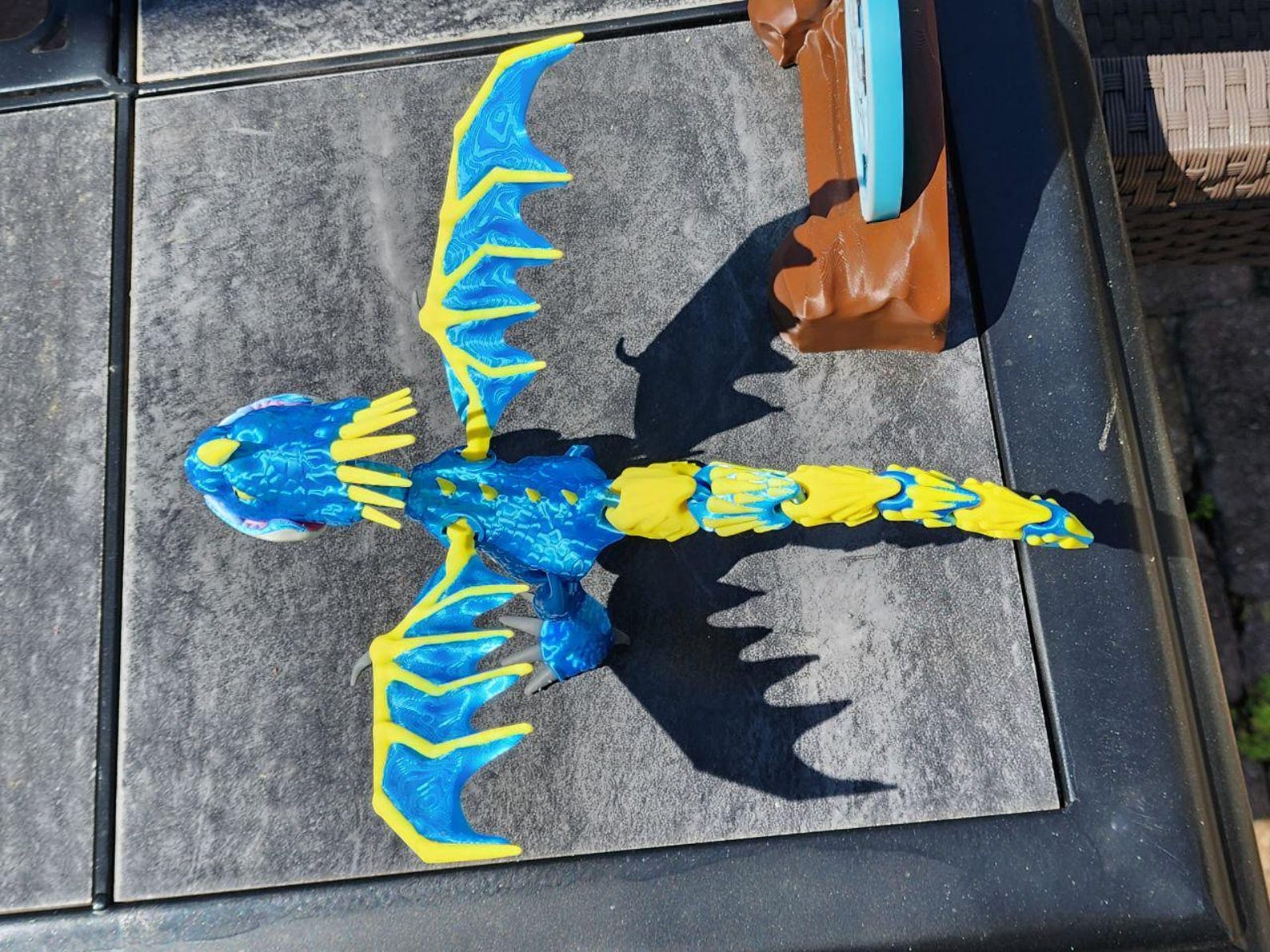 3D Printed How to Train Your Dragon Stormfly (shiny Blue Silk PLA) - Etsy