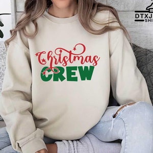 Christmas Crew Sweatshirt, Family Matching Sweater, Happy Christmas Party Crewneck, Family Holiday Gift, Funny Xmas Tee, Chrismas Crew Shirt