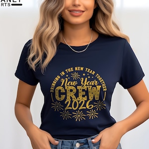 New Year Crew 2026 T-Shirt, Happy New Year 2026 Shirt, Merry Christmas Tee, Christmas Crew 2026 Shirt, New Year Xmas Party, New Year Gift