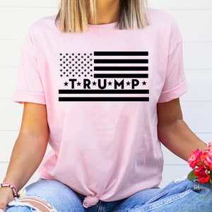 Trump Flag T-Shirt, Trump 2024 Shirt, Trump Tee, Republican Shirt, Patriotic T-Shirt, Trump Supporter Gift, Trump 2024 Shirt, Voting Shirt