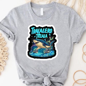 Tralalero Tralala Funny Shark Meme T-Shirt, Shark with Shoes Shirt, Funny Shark Tee, Weird Absurd Hilarious Shirt, Viral Social Media Shirt