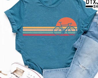 Biker Shirt, Bicycle Lover Gift,Bike Tshirt Men,Retro Bicycle T-Shirt, Gift For Biker, Mountain Bike Shirt, Womens Bike Shirt,Cycling Shirt