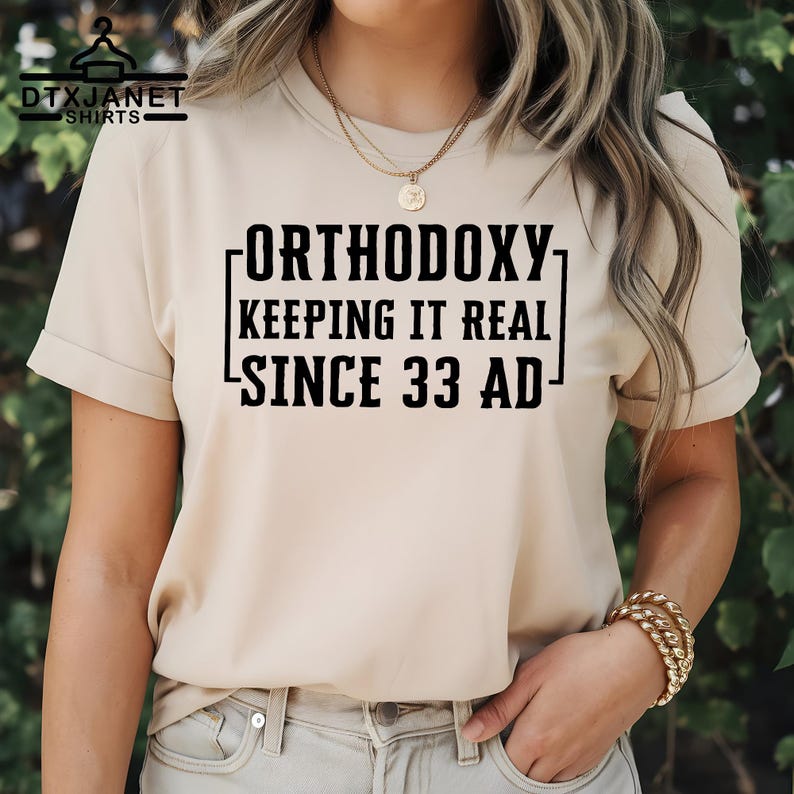 Funny Orthodoxy Keeping It Reel Tee, Eastern Orthodox Christian Apparel ...