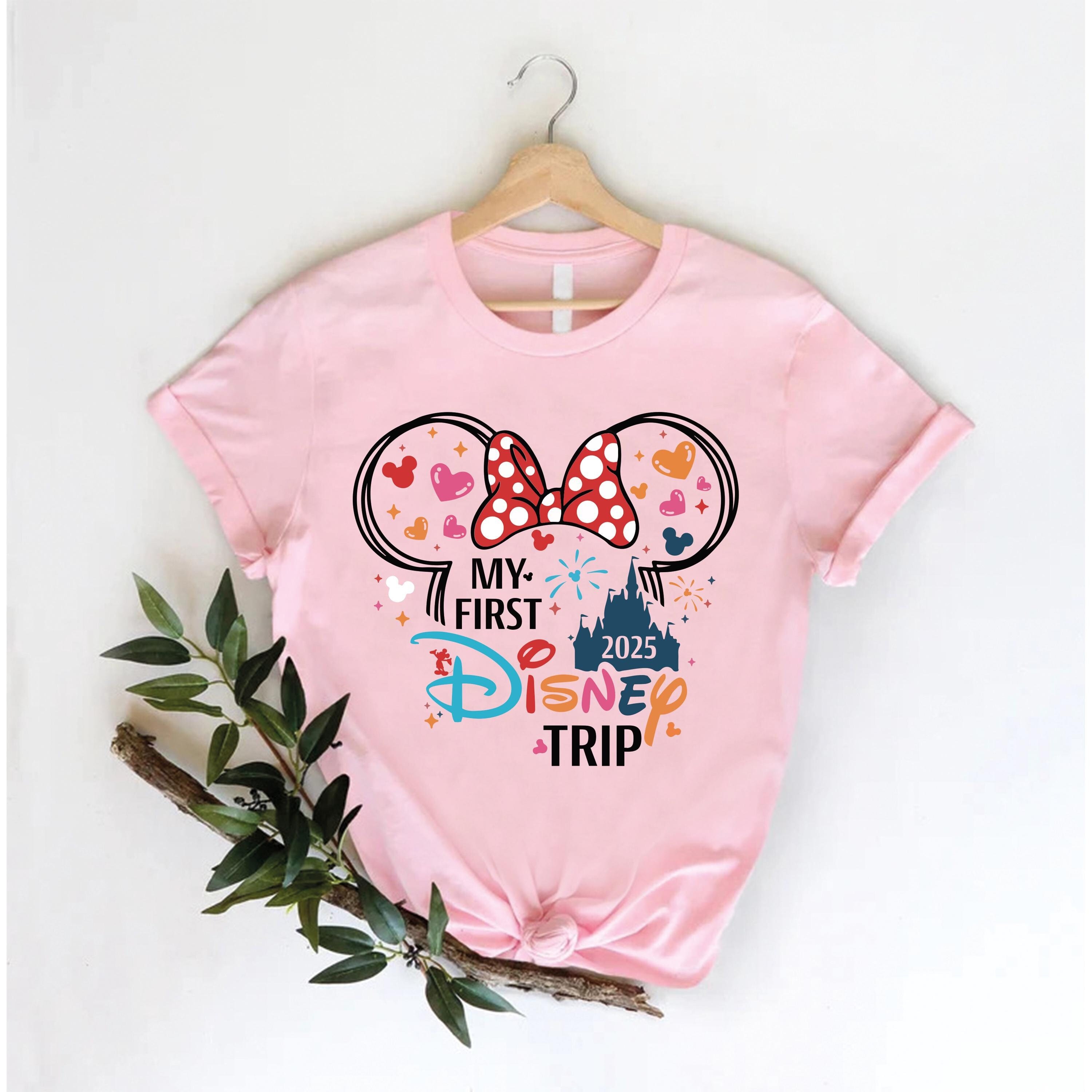 My First Disney Trip 2025 T-Shirt, Happy Disney Vacation Shirt,  Disneyland My First Trip Tee, Disney Family Matching Shirt, Disneyland Trip