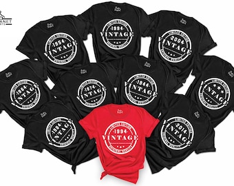 Personalized Birthday Tshirt,Birthday Gift,Birthday Party Shirt,Custom Vintage Birthday Shirt,Limited Edition,Retro Birthday Shirt Men Women