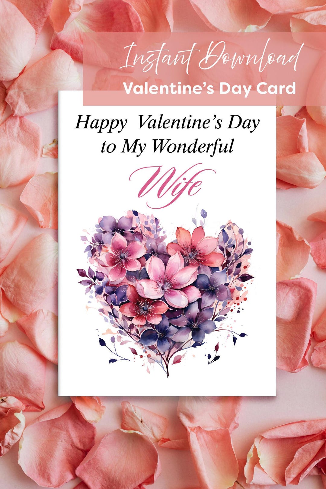 Valentine's Day Card | Printable Valentine's Day Card | My Wonderful ...