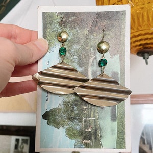 Emerald Ripples Earrings image 5