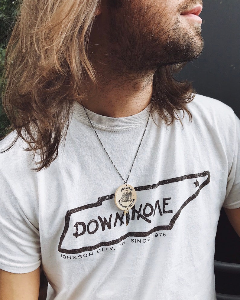 Eagle Wooden Dollar Necklace