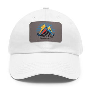 Leather Patch Adventure Dad Hat: Outdoor Hiking Cap