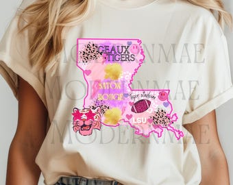 pink preppy louisiana PNG