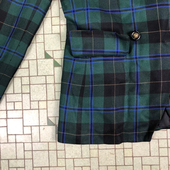 vintage 80s 90s Le Suit plaid double breasted col… - image 5