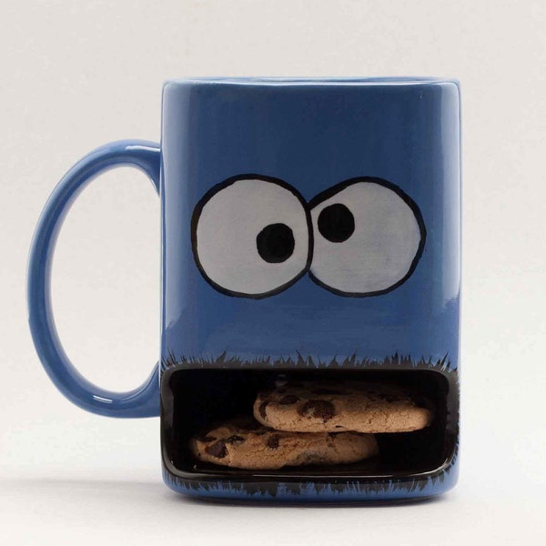 Cookie monster type dunk mug