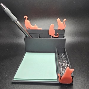 Organizador de escritorio/portatarjetas de presentación: ¡gatos! Personalizable, ¡muchas opciones para elegir! ¡Un gran regalo para el escritorio!