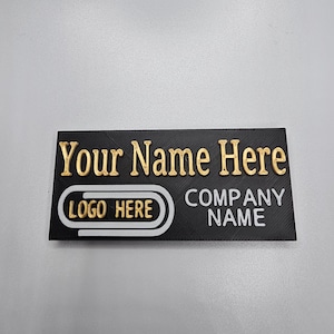 Custom 3D Printed Name Tag: Magnetic or Pin