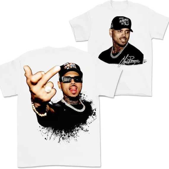 Chris Brown Vintage Middle Finger Vintage Unisex Shirt, Concert 2025 Shirt, Chris Brown Breezy Bowl XX Graphic Tee, Music Y2k TShirt