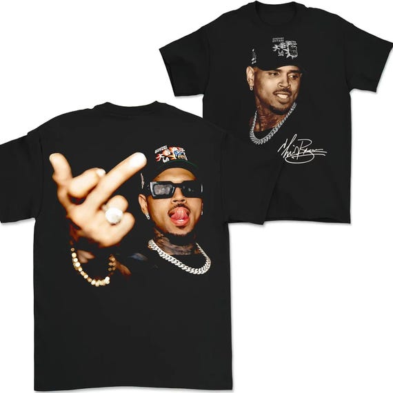 Chris Brown Vintage Middle Finger Vintage Unisex Shirt, Concert 2025 Shirt, Chris Brown Breezy Bowl XX Graphic Tee, Music Y2k TShirt