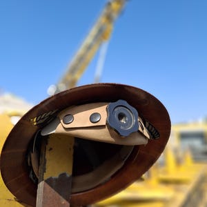 Leather Hard Hat Band - Tan