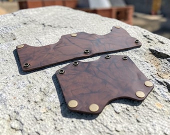 2-Piece Set: NEW Vintage Brown Front + Back Band