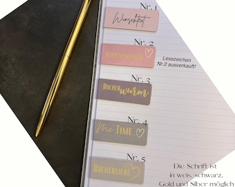 Lesezeichen, Magnet Lesezeichen, Personalisierbare Magnet Lesezeichen, Muttertagsgeschenk, Geburtstagsgeschenk, Geschenkidee, Mitbringsel