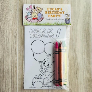 Inspired Winnie the Pooh Coloring Pages, Winnie the Pooh Coloring Pack with Crayons, Winnie the Pooh Coloring sheets for kids