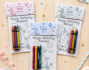 One Silly Goose Party Favor, Two Silly Birthday Coloring Packs