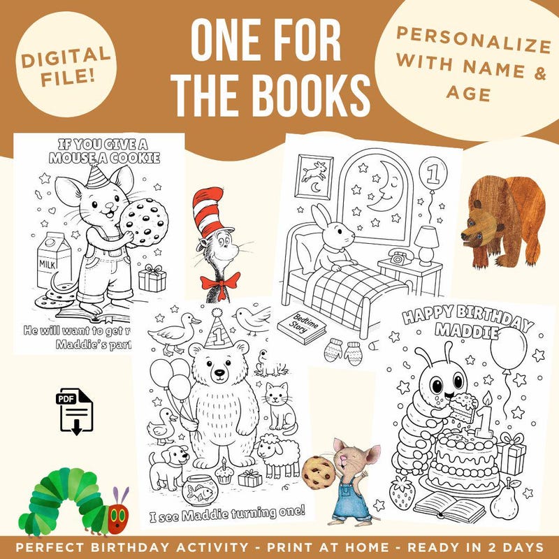 One Color Coloring Book - Etsy