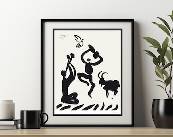 Picasso "Danseur et Musicien" Lithograph