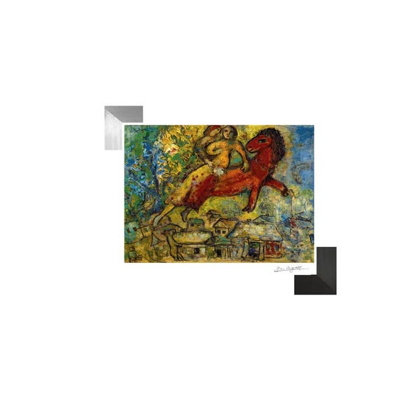 シャガール「La Chevauchee ou La Cavalcade 1887」リトグラフ - Etsy 日本