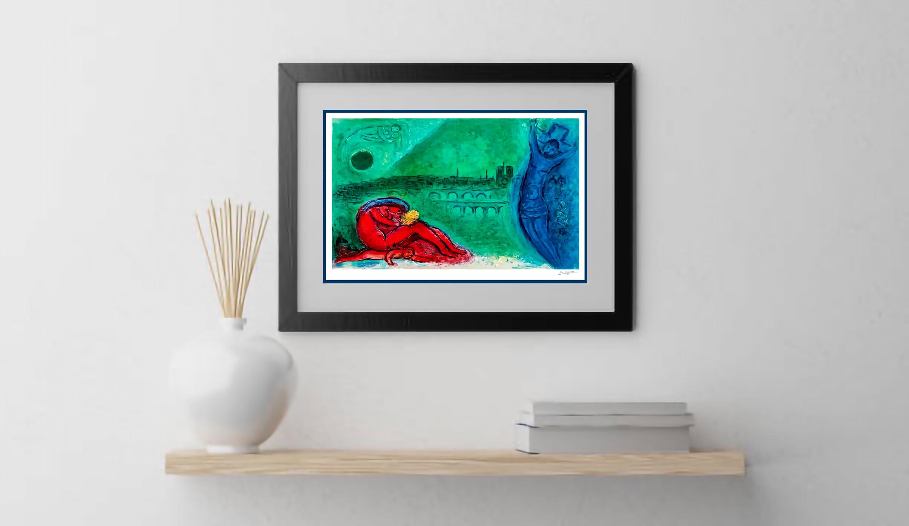 シャガール「トゥルネル通り」リトグラフ - Etsy 日本