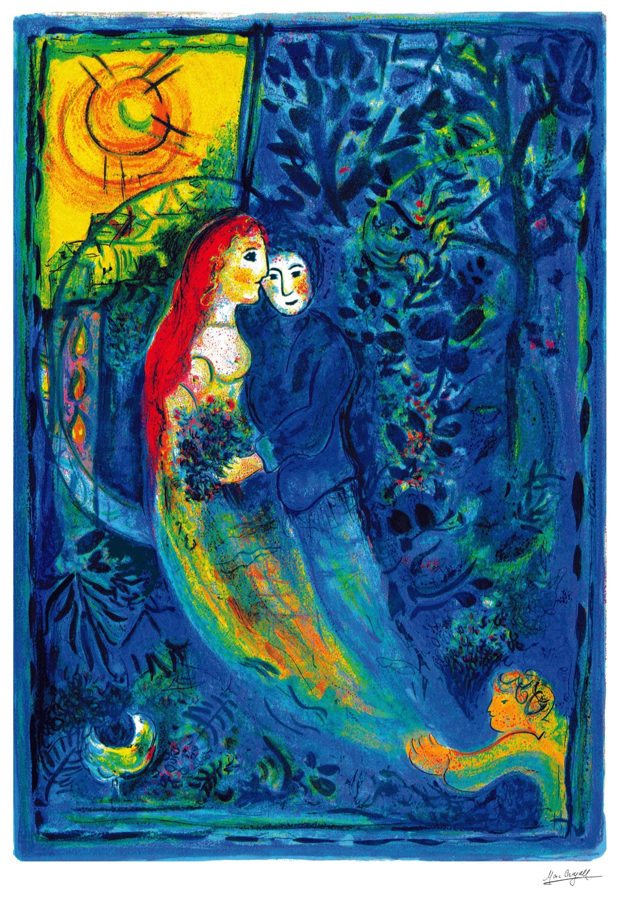 Chagall, „Ślub Belli” Litografia NIEOPRAWIONA