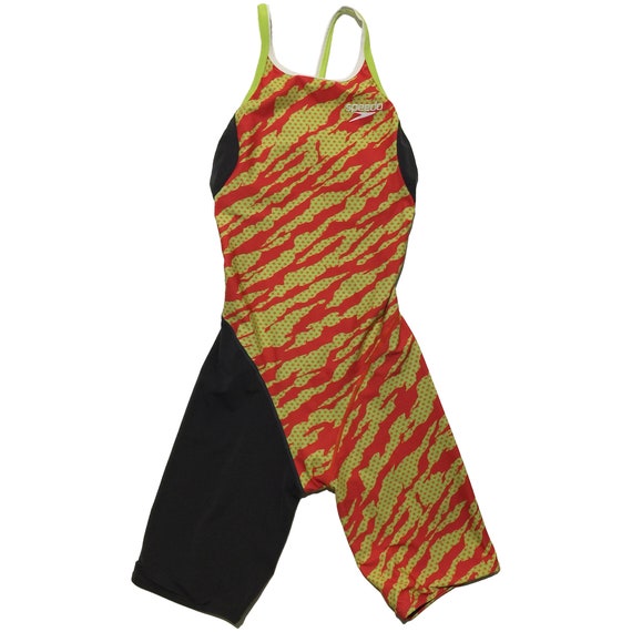 Speedo Striped Swim Suit