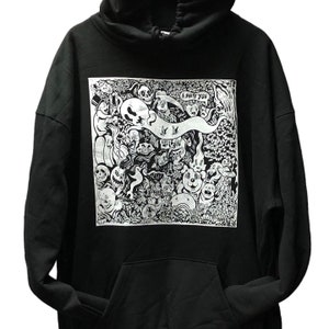 ¡Fantasía Yokai! PUPPYTEETH para BLIM TSHIRT, sudadera con capucha, cuello redondo