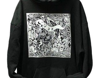 Yokai Fantasy! PUPPYTEETH dla BLIM T-SHIRT, Bluza z kapturem, Bluza z okrągłym dekoltem