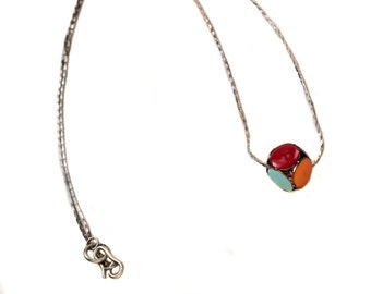 Petite Atomic Cube Choker Necklace