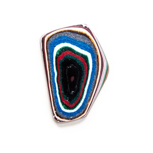 Polished Fordite Cabochon: Trapezium Jewelry Making Supply (1 in)
