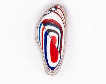 Polished Fordite Cabochon: Trapezium Jewelry Making Supply