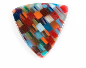 Genuine Malibu Surfite Cabochon from California, Recycled eco-friendly Surfstone for jewelry makers