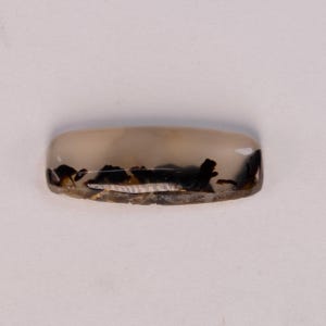 Scenic moss agate cabochon, gemstone for jewelry and wire wrapping, landscape picture agate, dendritic agate
