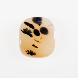 Scenic Moss Agate Cabochon: Natural Gemstone for Jewelry
