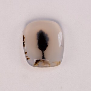 Oval Scenic Montana Moss Agate Cabochon, Jewelry Stone (20x16x3mm)