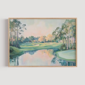 Augusta National Golf Club Art Print, Minimalist Golf Art, Modern Golf Print, Augusta National Poster, Augusta National Golf Club Painting
