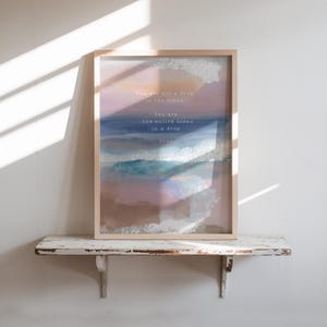 Rumi Zitat Druck | &quot;Du bist kein Tropfen im Ozean&quot; Gedicht Wandkunst | Inspirierende Rumi Kunstwerke | spirituelles Poster | Empowerment-Zitat-Geschenk