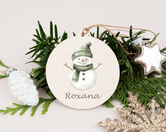 Pendentif de Noël, boule de Noël personnalisée, décoration de sapin, décoration de sapin de Noël en bois, décoration de Noël, cadeau de Noël