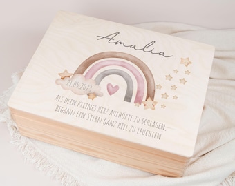 Personalized Star Child Memory Box, Baby Memory Box, Grief Companion Star Child, Funeral Gift, Wooden Keepsake Box