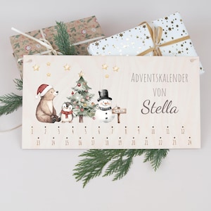 Calendário do Advento para preencher, Calendário do Advento personalizado DIY, Calendário do Advento para crianças, Calendário do Advento feito de madeira, Presente do Advento