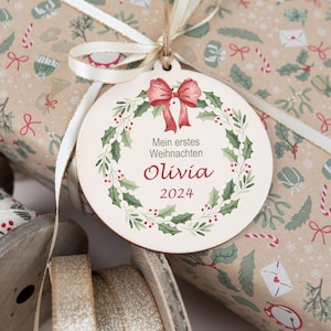 Christmas pendant My first Christmas, personalized Christmas ball, tree decoration with name, Christmas gift