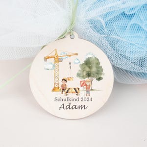 Pendentif cône d'école de chantier Pendentif cône d'école personnalisé, cadeau écolier, cadeaux pour l'inscription scolaire
